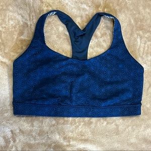 Blue Pattern Lululemon Sports Bra